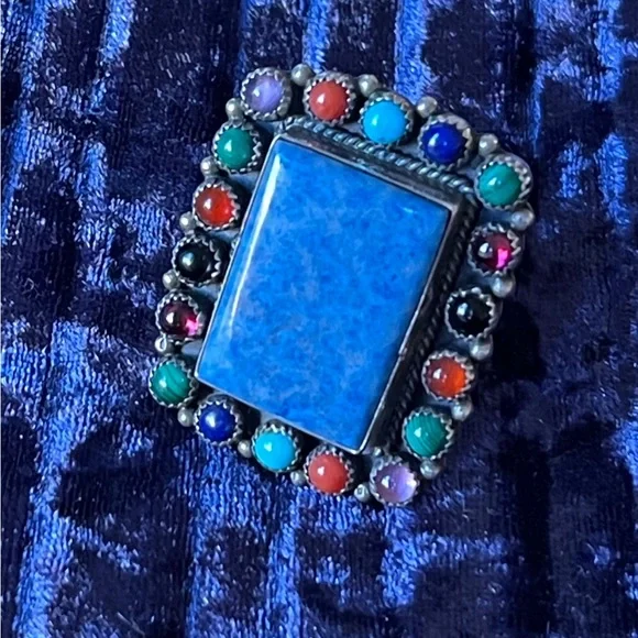 🎉HPBOLD! 925 Malachite Turquoise Onyx Coral Amethyst Lapis Garnet Sodali… - Picture 3 of 16